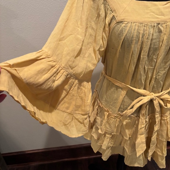 NWT Free People Gretta Mini Dress in Snd/Sable, XS, Wedding Guest Summer Party - Picture 5 of 15